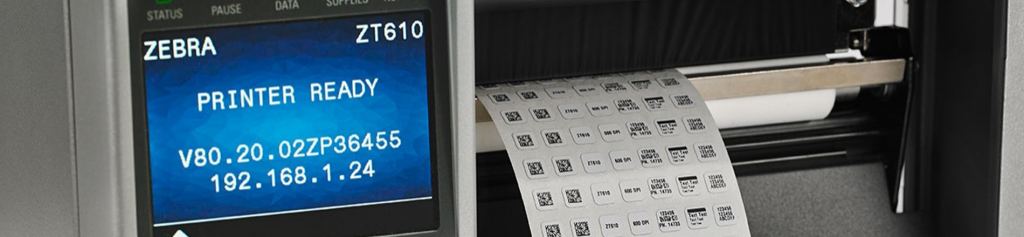 Small label printer with the ZT600