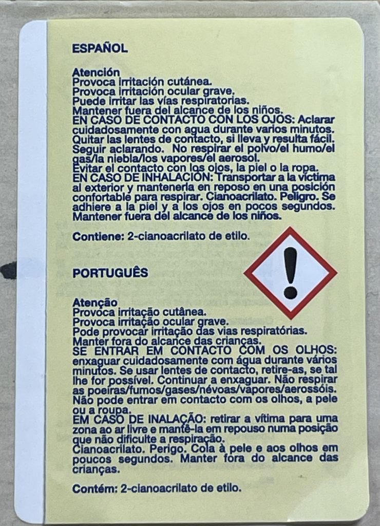 Multi-language Peel & reveal label