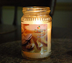 Candle in jar