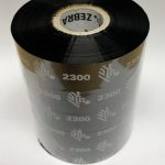 110mm x 450m black wax ribbons